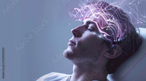 Obraz na płótnie EEG-based neurofeedback for improving focus, stress management, and memory.