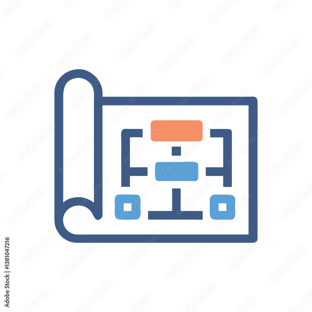 Unique Site Development Plan Icon Unique Site Development Plan Icon