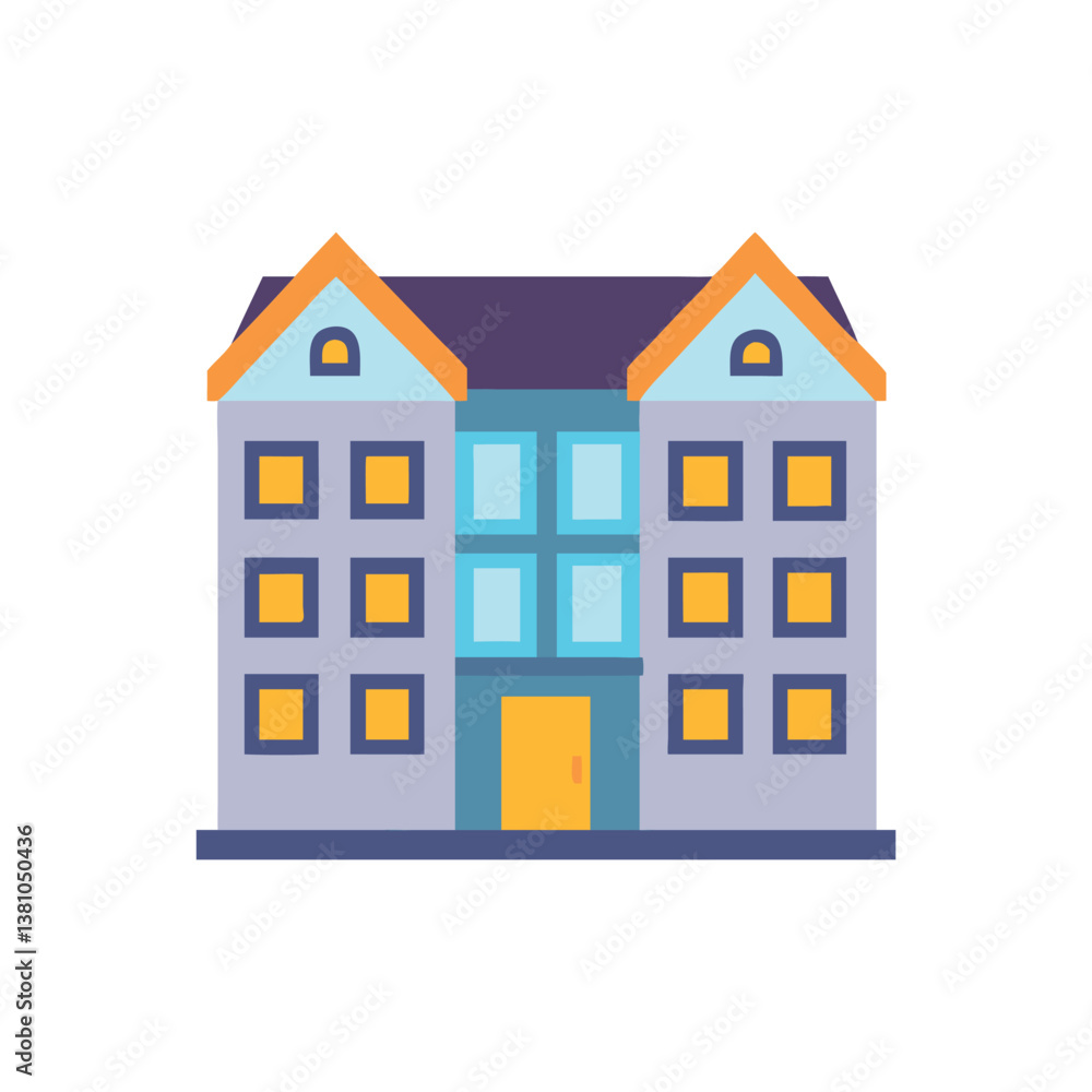 Advanced Townhouse Icon Design Advanced Townhouse Icon Design