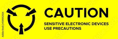 sensitive electronic devices warning label