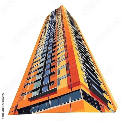 modern office building isolated