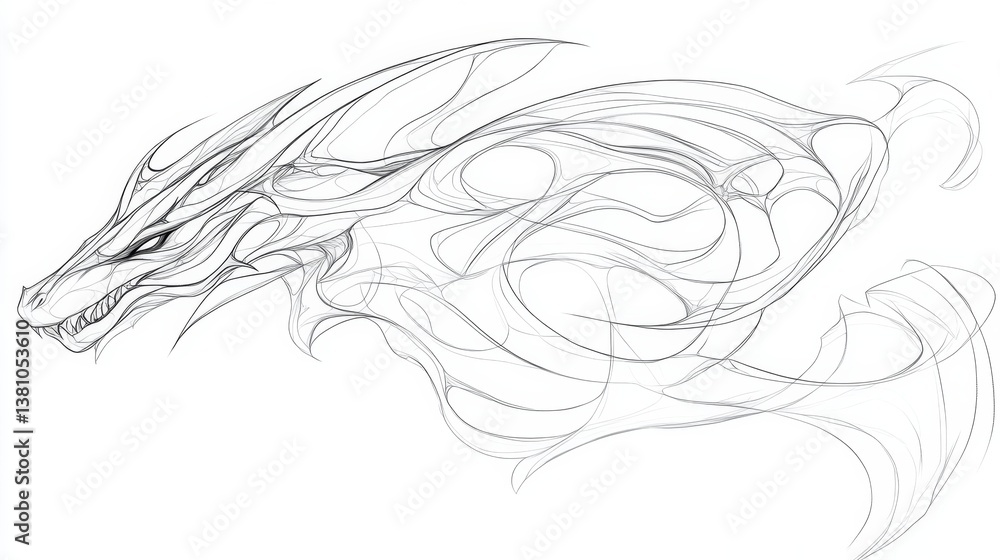 Majestic dragon sketch fantasy realm digital art ethereal environment artistic viewpoint imagination unleashed Majestic dragon sketch fantasy realm digital art ethereal environment artistic viewpoint imagination unleashed