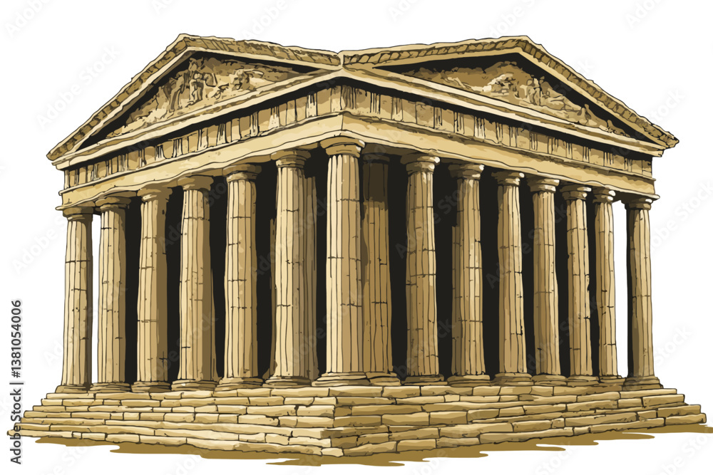 Obraz premium ancient greek temple