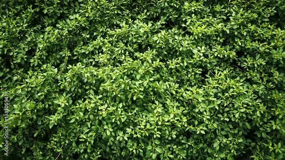 Lush Green Foliage: A Textured Botanical Image Lush Green Foliage: A Textured Botanical Image