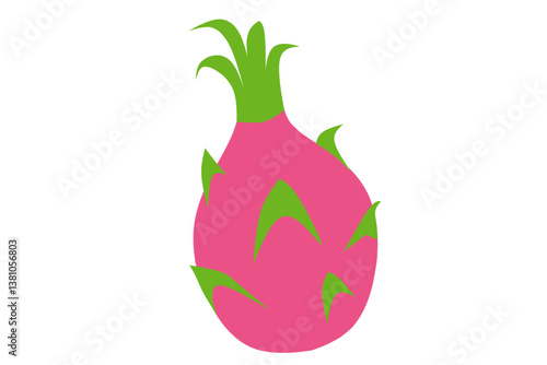 vector illustration of a pitaya, Fruit