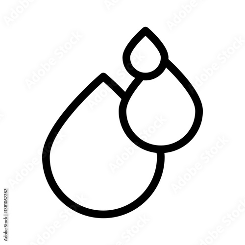 water drop line icon
