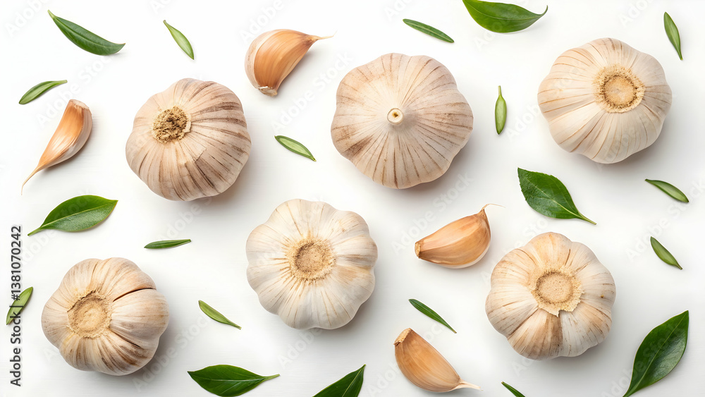 Fototapeta premium set of garlic