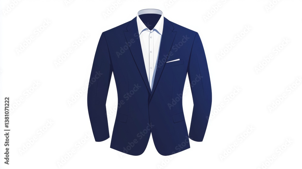 Elegant formal suit jacket design for business and professional attire Elegant formal suit jacket design for business and professional attire