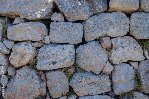 Stone wall close-up