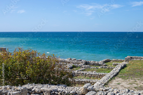View of the rocks and the sea shore