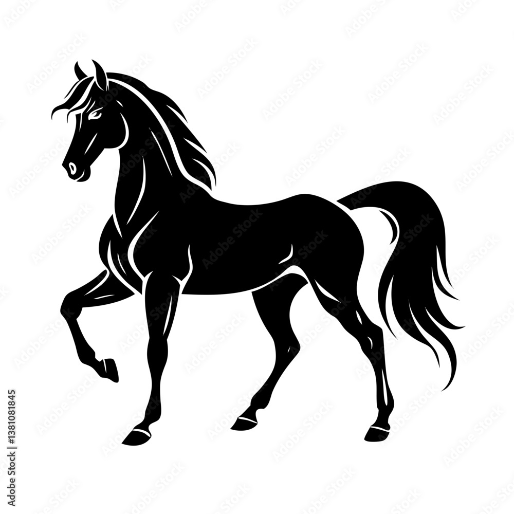 Obraz premium Graceful horse vector