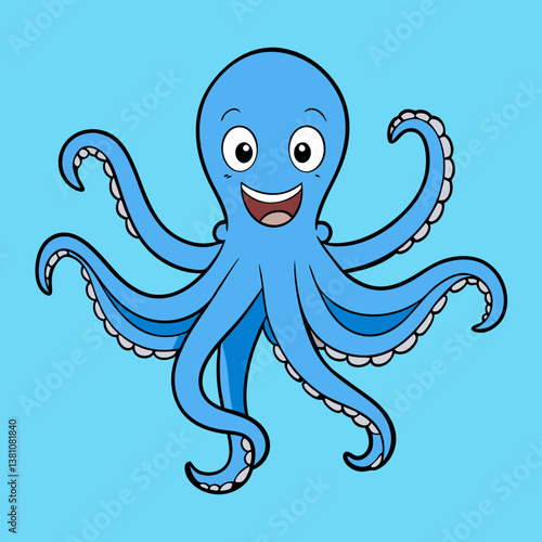 octopus cartoon illustration