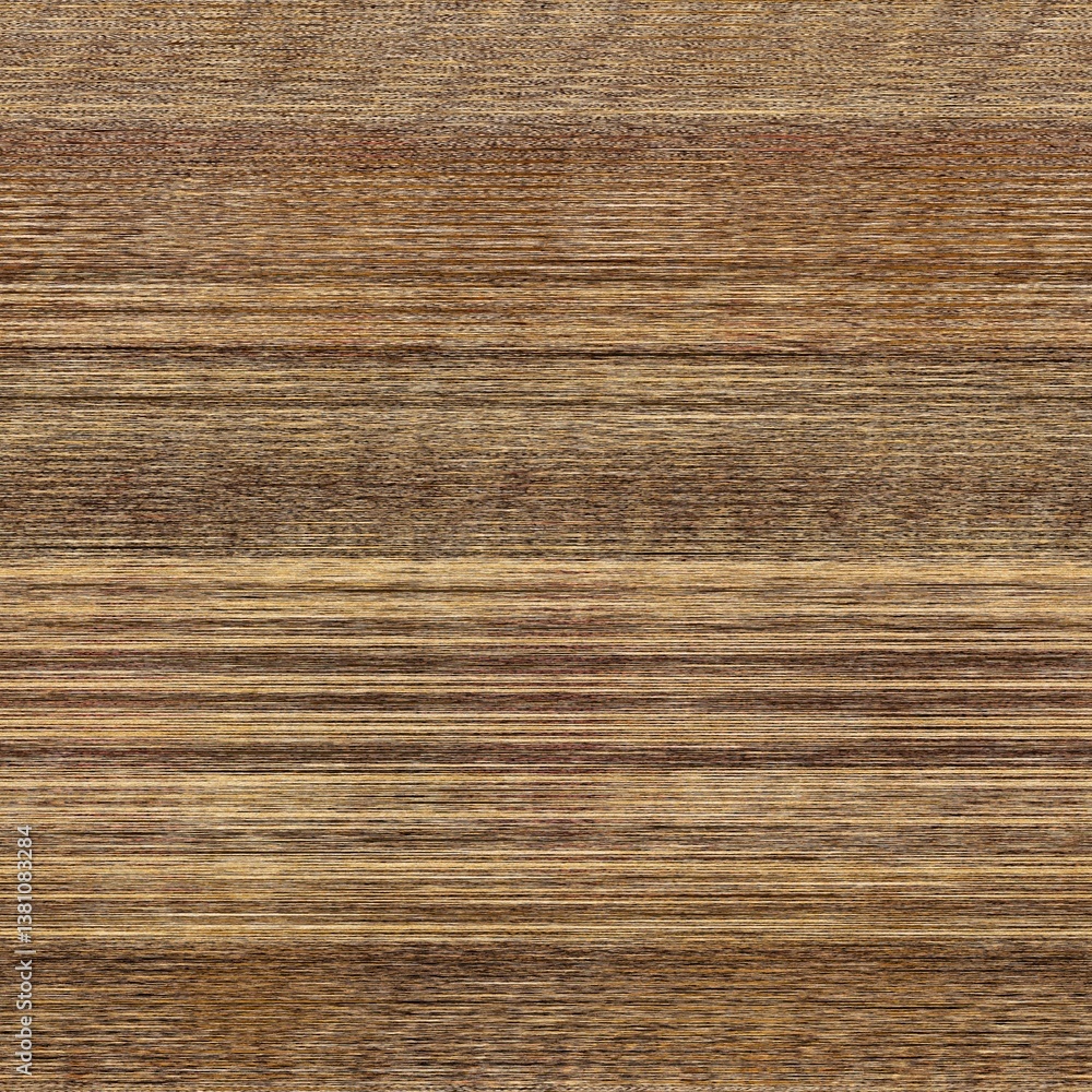 Fototapeta premium Thin horizontal marl stripe in autumnal brown earth tones. Seamless repeat texture in warm tapestry woven fabric effect. Perfect for trendy masculine shirt ombre design