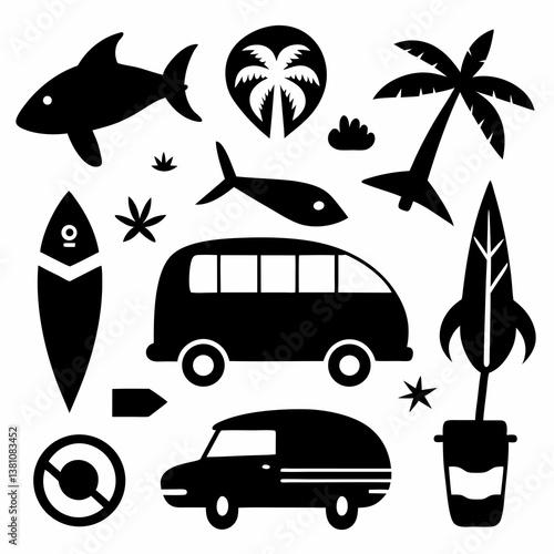 travel and tourism icons