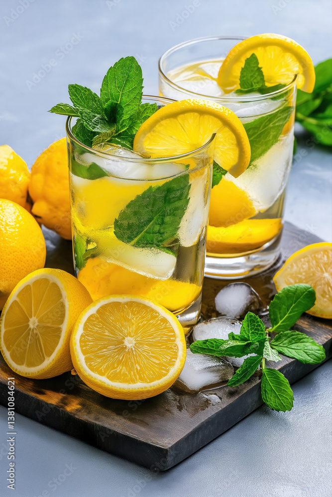 Fototapeta premium lemonade home made.