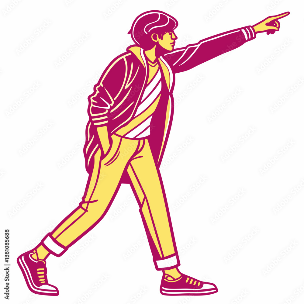 man Pointing with Finger silhouette vector illustration man Pointing with Finger silhouette vector illustration