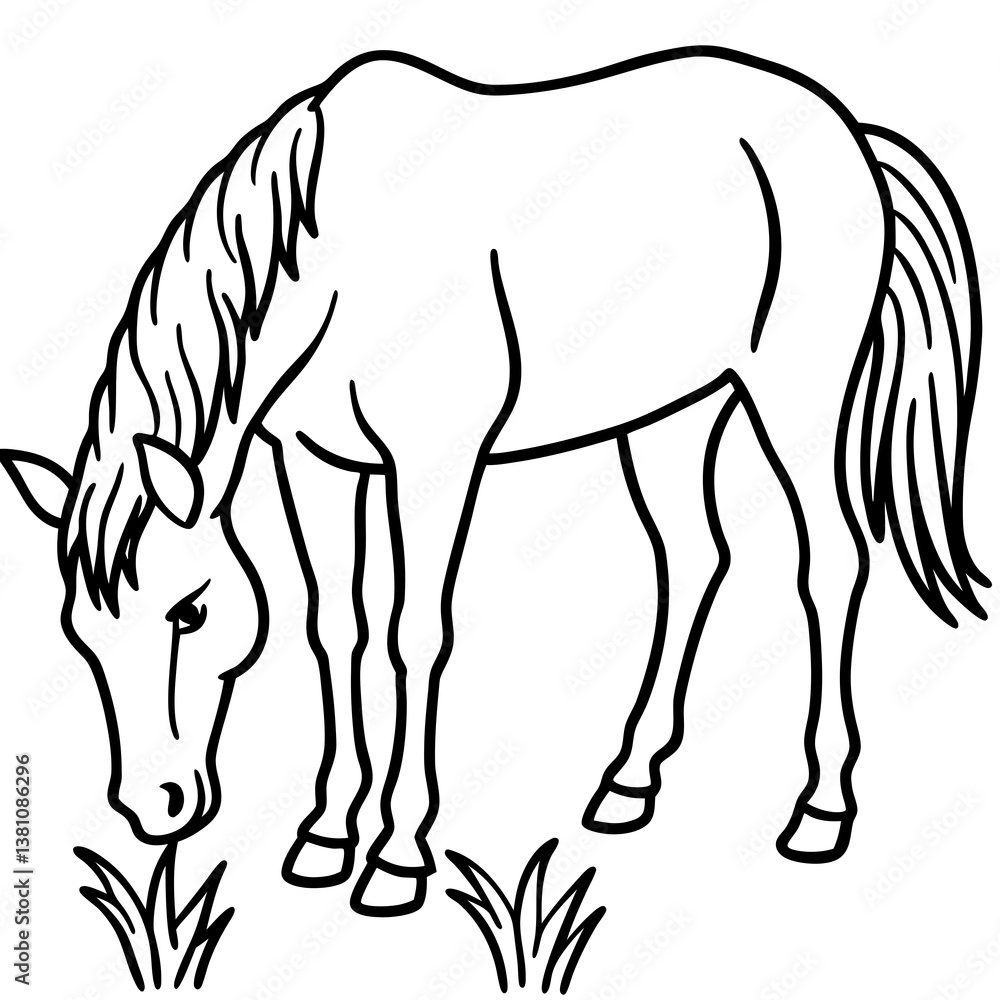 Obraz premium horse vector illustration