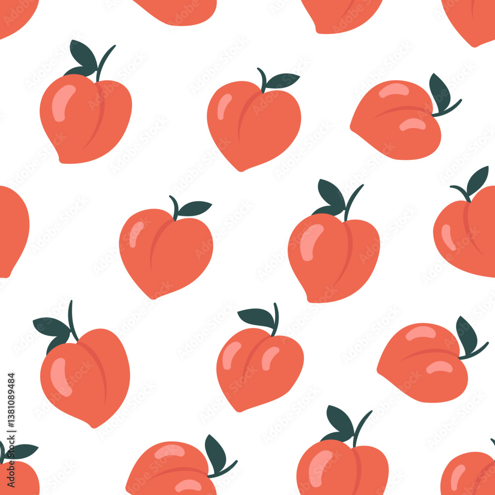 Delightful Peach Pattern for Summer Designs Delightful Peach Pattern for Summer Designs