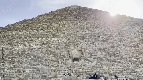 Explore the Great Pyramid of Giza, Egypt, a modern world wonder, and venture into its ancient depths. Discover the mysteries hidden within its iconic structure.