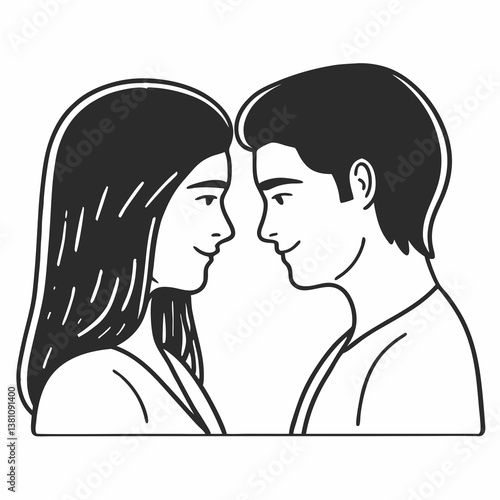 silhouette of a couple