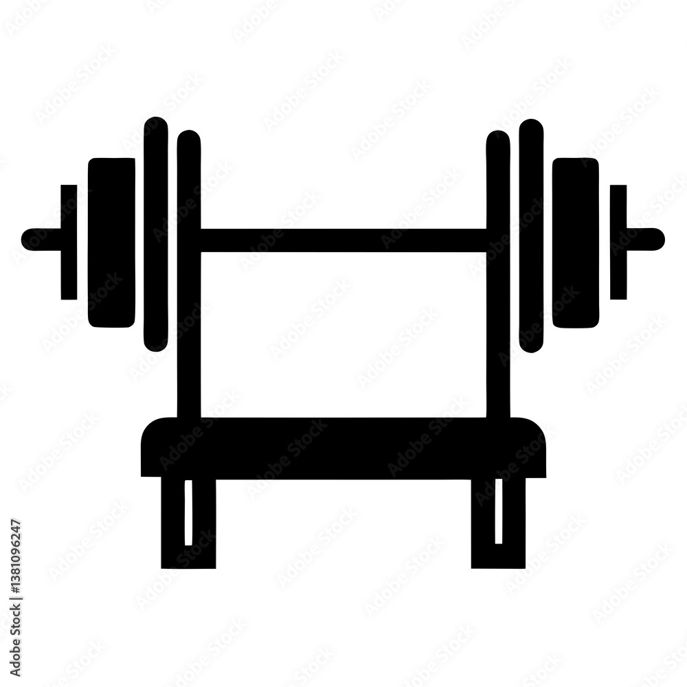 dumbbell on white background dumbbell on white background