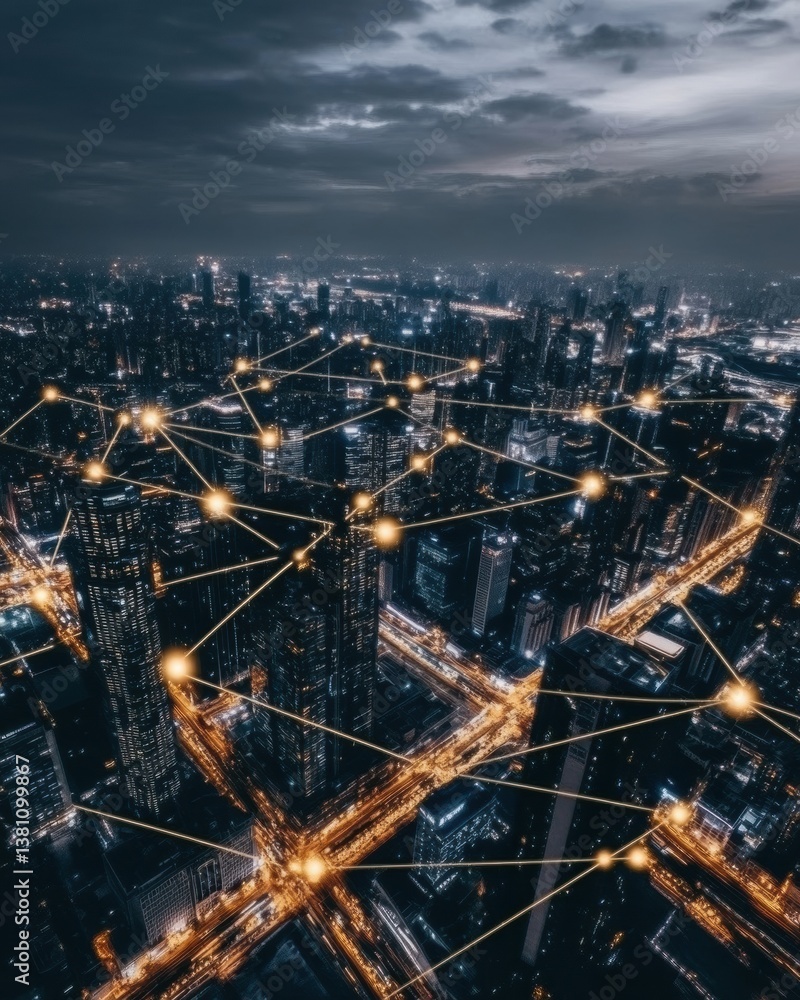 Hyperconnected Urban Nexus Futuristic Smart City Neural Network Visualizing Digital Transformation and Intelligent Infrastructure Innovation Hyperconnected Urban Nexus Futuristic Smart City Neural Network Visualizing Digital Transformation and Intelligent Infrastructure Innovation