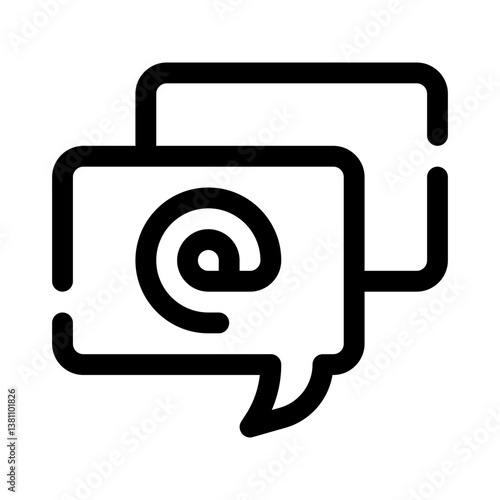 mention line icon