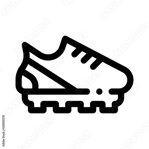 soccer cleats line icon