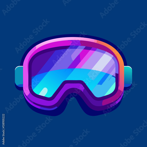 safety helmet and goggles