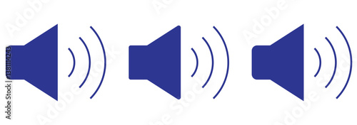 volume icon. Speaker sound symbols. Volume icon set. Sound control icons