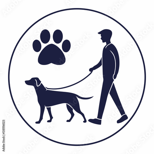 man and dog