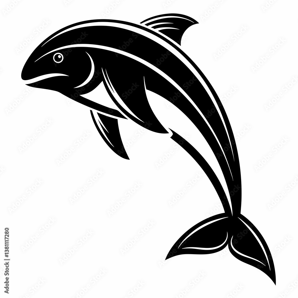 Naklejka premium vector illustration of a fish