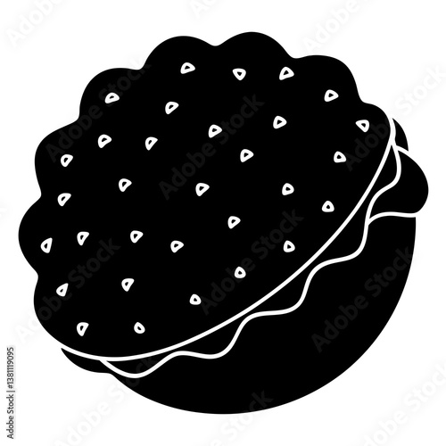black caviar on a white background