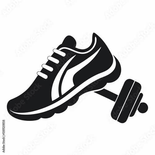 sport shoes vector illustration