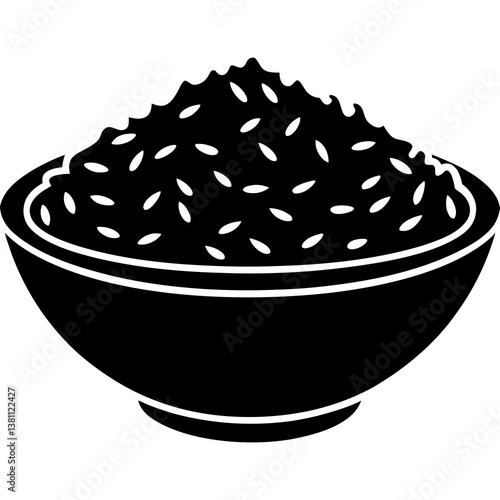black caviar in a glass bowl