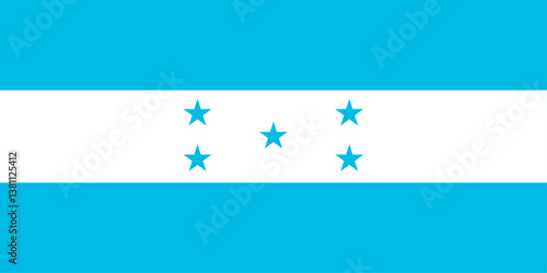 Honduras flag. Honduras Day. Vector illustration