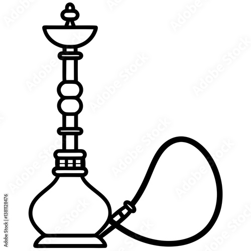 hookah vector illustration