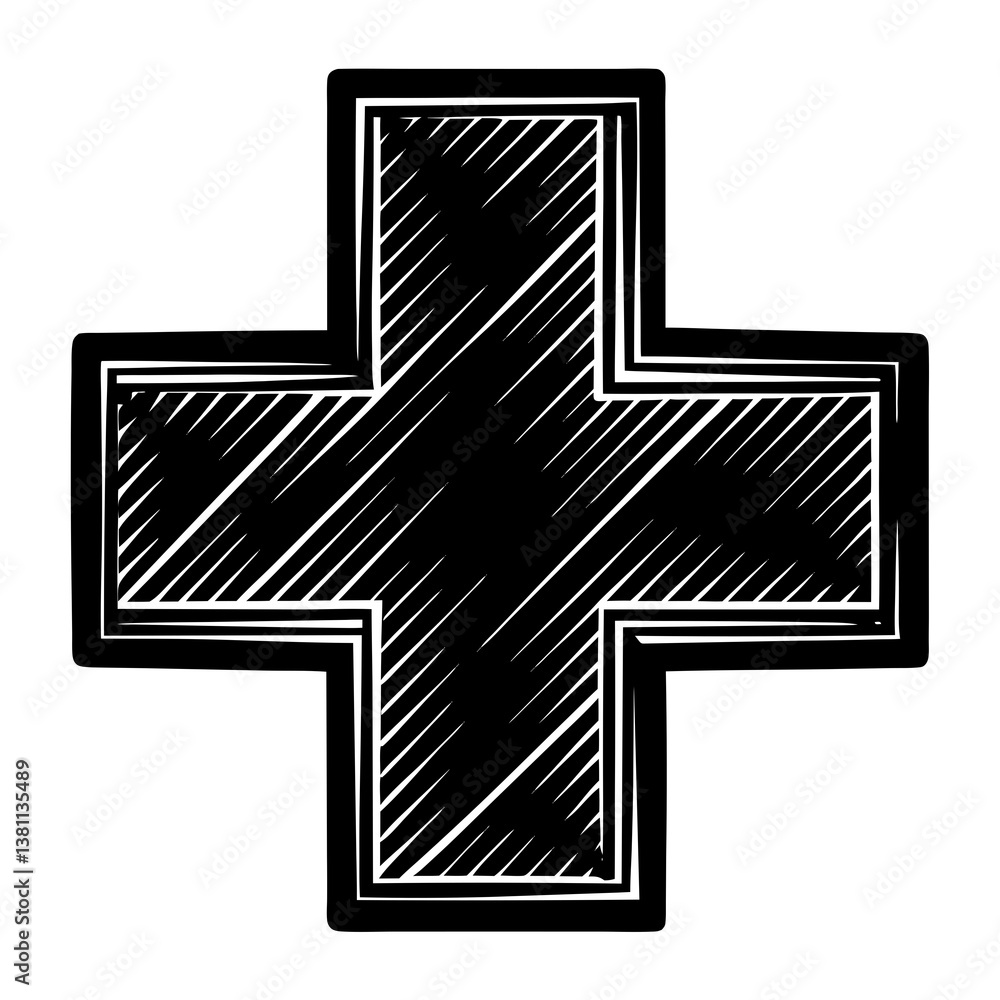 Obraz premium vector cross symbol