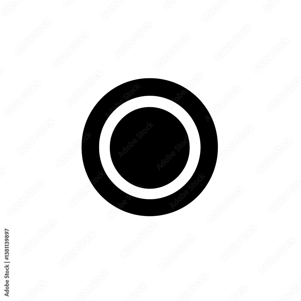Abstract concentric circles, minimalist black and white design element Abstract concentric circles, minimalist black and white design element