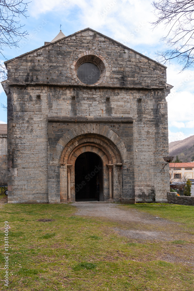 Sant Pere de Camprodon is a Benedictine monastery located in the present-day village of Camprodon, in Ripollès, Spain. Sant Pere de Camprodon is a Benedictine monastery located in the present-day village of Camprodon, in Ripollès, Spain.