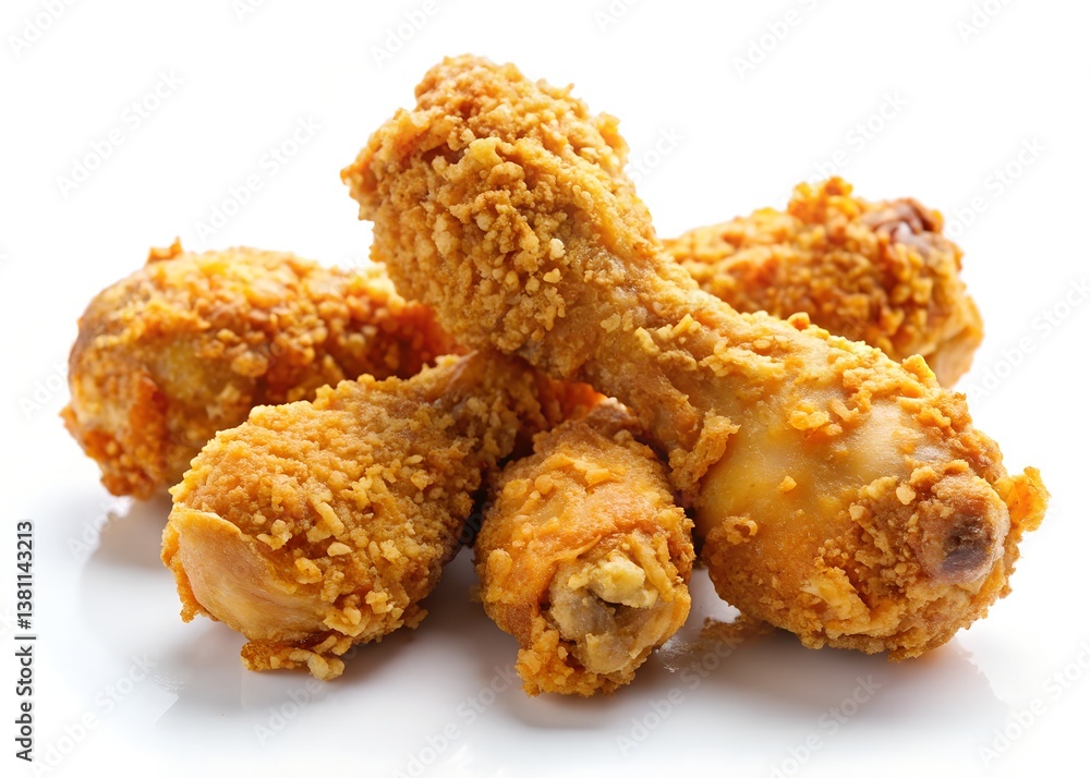 Crispy Fried Chicken: A mouthwatering collection of perfectly fried chicken pieces, boasting a golden-brown crust and succulent, tender meat, offering a feast for the eyes and the appetite. Crispy Fried Chicken: A mouthwatering collection of perfectly fried chicken pieces, boasting a golden-brown crust and succulent, tender meat, offering a feast for the eyes and the appetite.