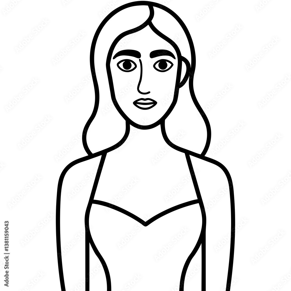 vector illustration of a woman vector illustration of a woman