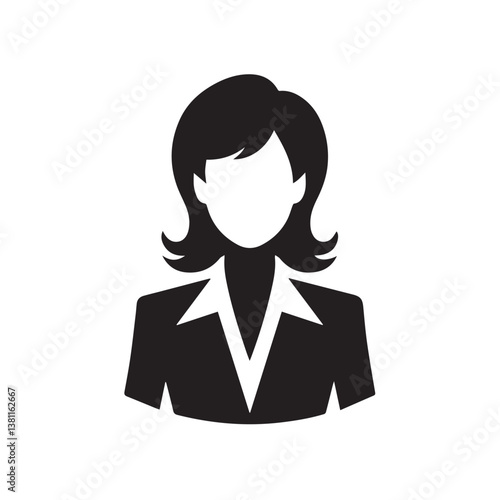 business woman silhouette