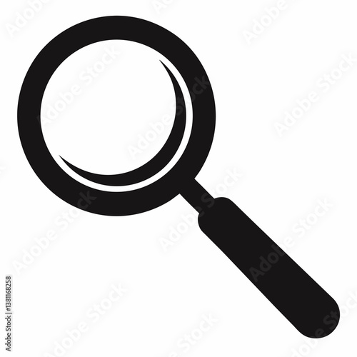 magnifying glass isolated on white