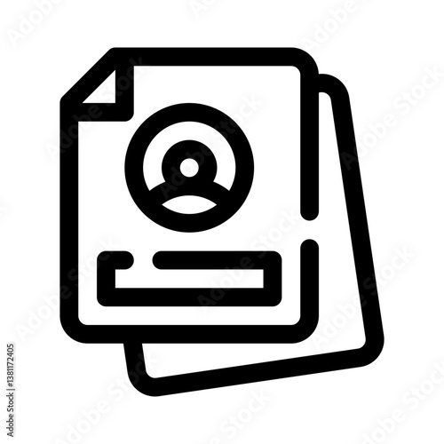 resume line icon
