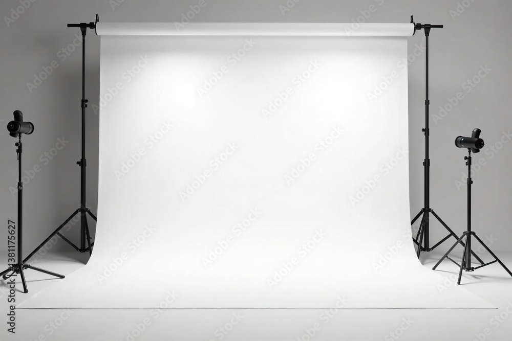 Clean, pure white backdrop for product photography, template, neutral, shade Clean, pure white backdrop for product photography, template, neutral, shade