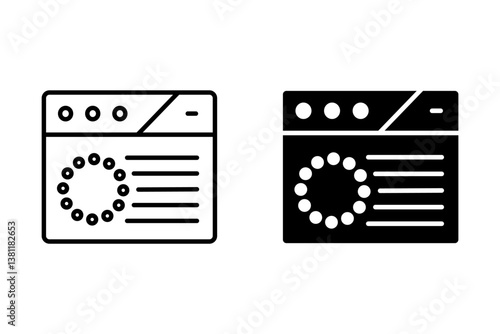 Website loading time, Page loading speed, Website loading speed checker online on white background