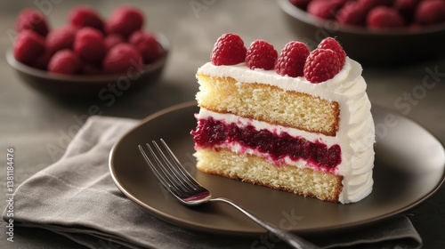 Wallpaper Mural Layered Raspberry Cake with Creamy Frosting Torontodigital.ca