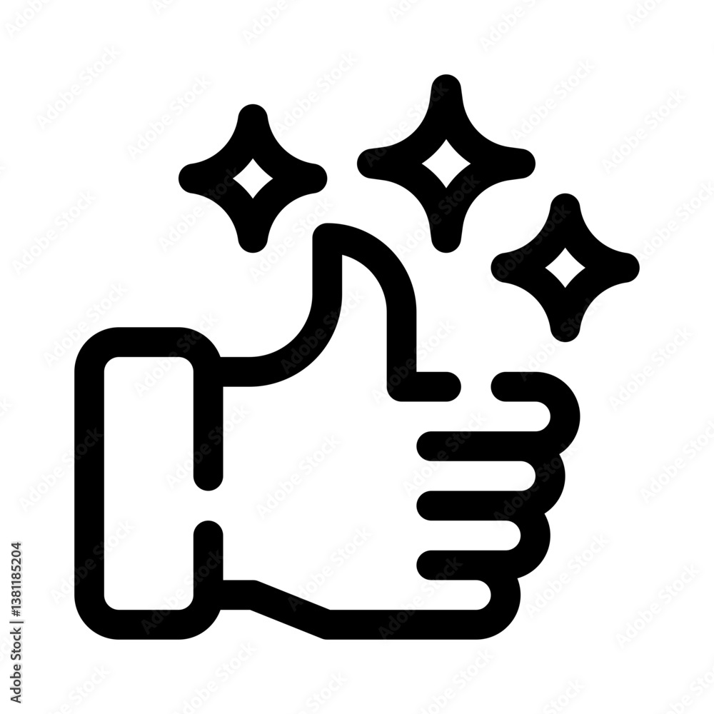hand line icon hand line icon