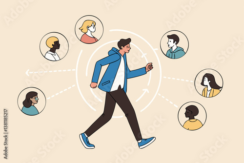 Reorganization or reorg to adjust, allocate resources, change team structure for efficiency, restructure organization, department and job roles concept, businessman ceo reorganize employee role chart.